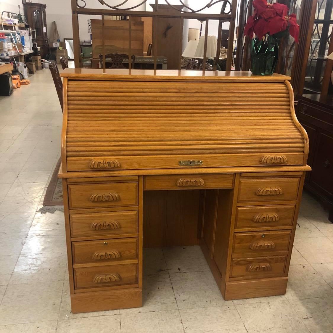 Desks &Shelving Gently Used Roll Top Desk
